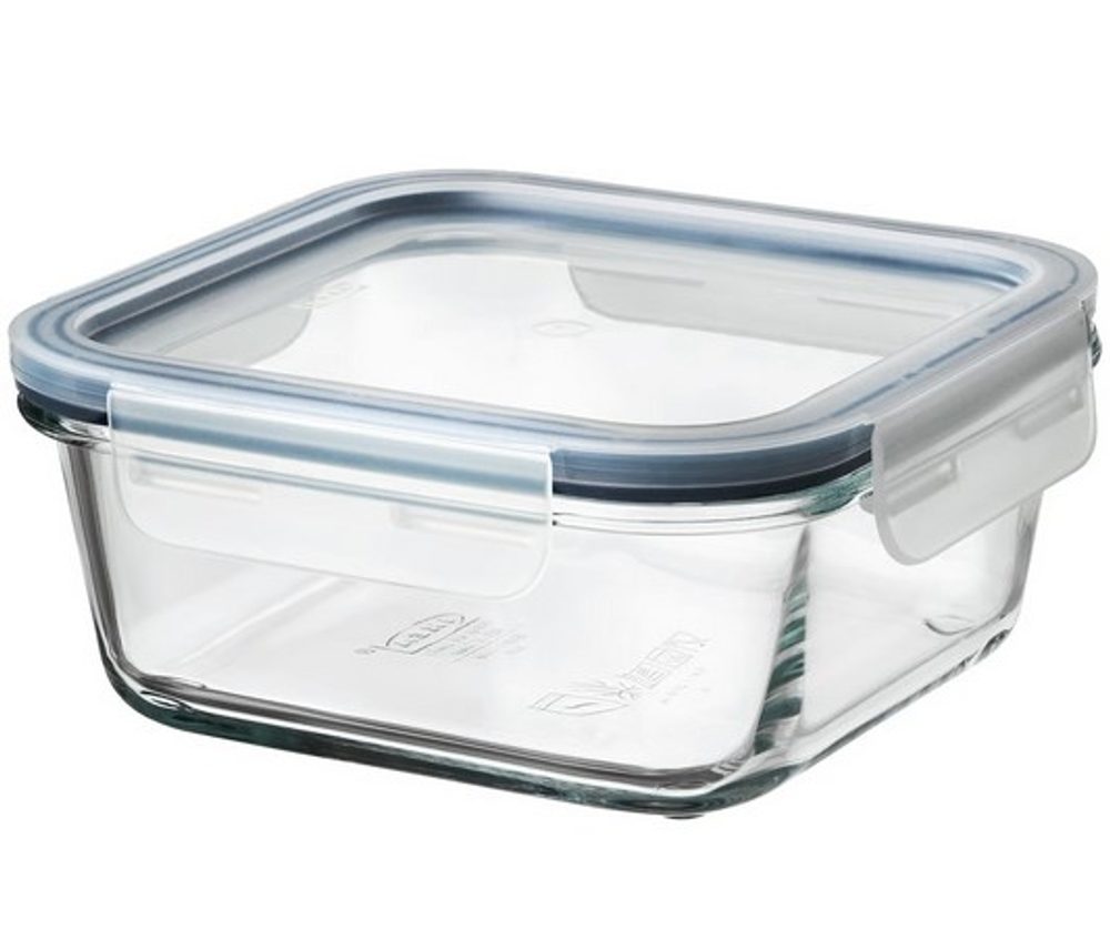 Levně dóza 0,52l, 13x13x5,6cm, THERMO, var.sklo, plast.víčko+ventil