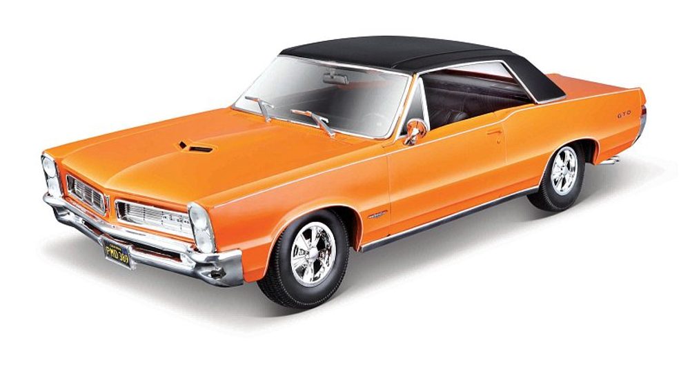 Levně Maisto - 1965 PONTIAC GTO, HURST EDITION, oranžová, 1:18