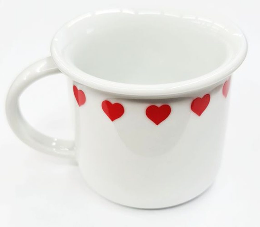 Levně hrnek 100ml TINA - SRDCE malá páska, čes.porcelán