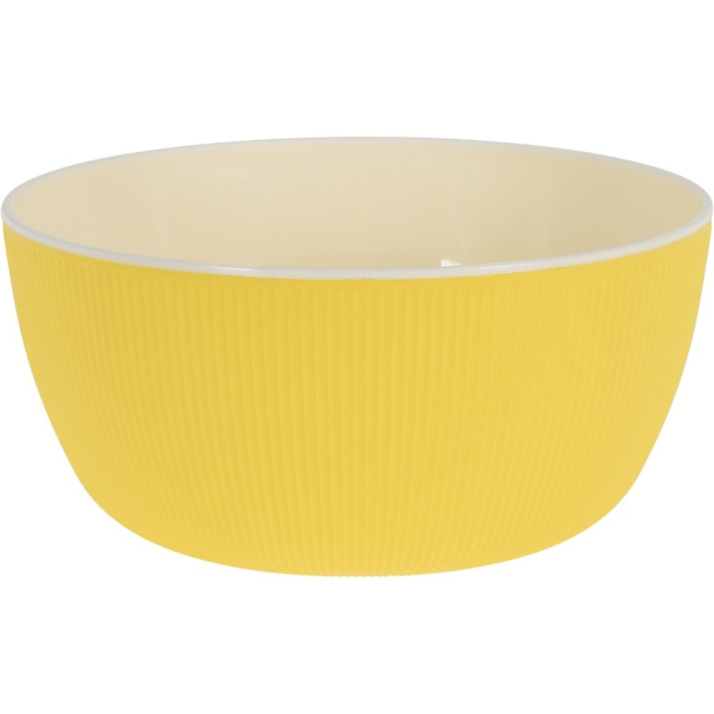 Levně EXCELLENT HOUSEWARE Plastová mísa pr. 24 cm žlutá KO-030001720zlut