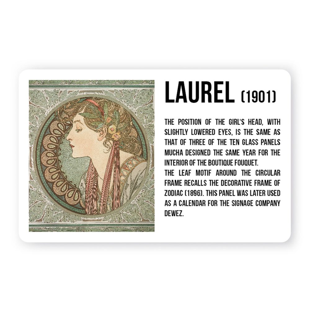 Levně Presco Group Magnet Alfons Mucha - Laurel