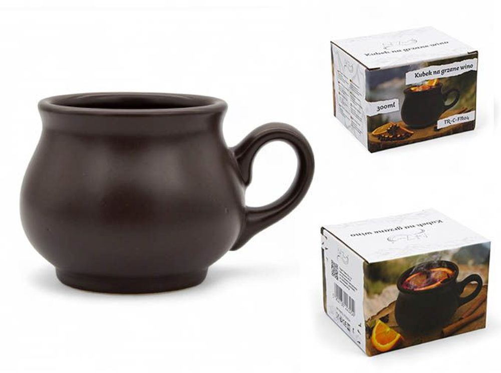 Levně hrnek 300ml BUCLÁK, tmavá keramika, DB