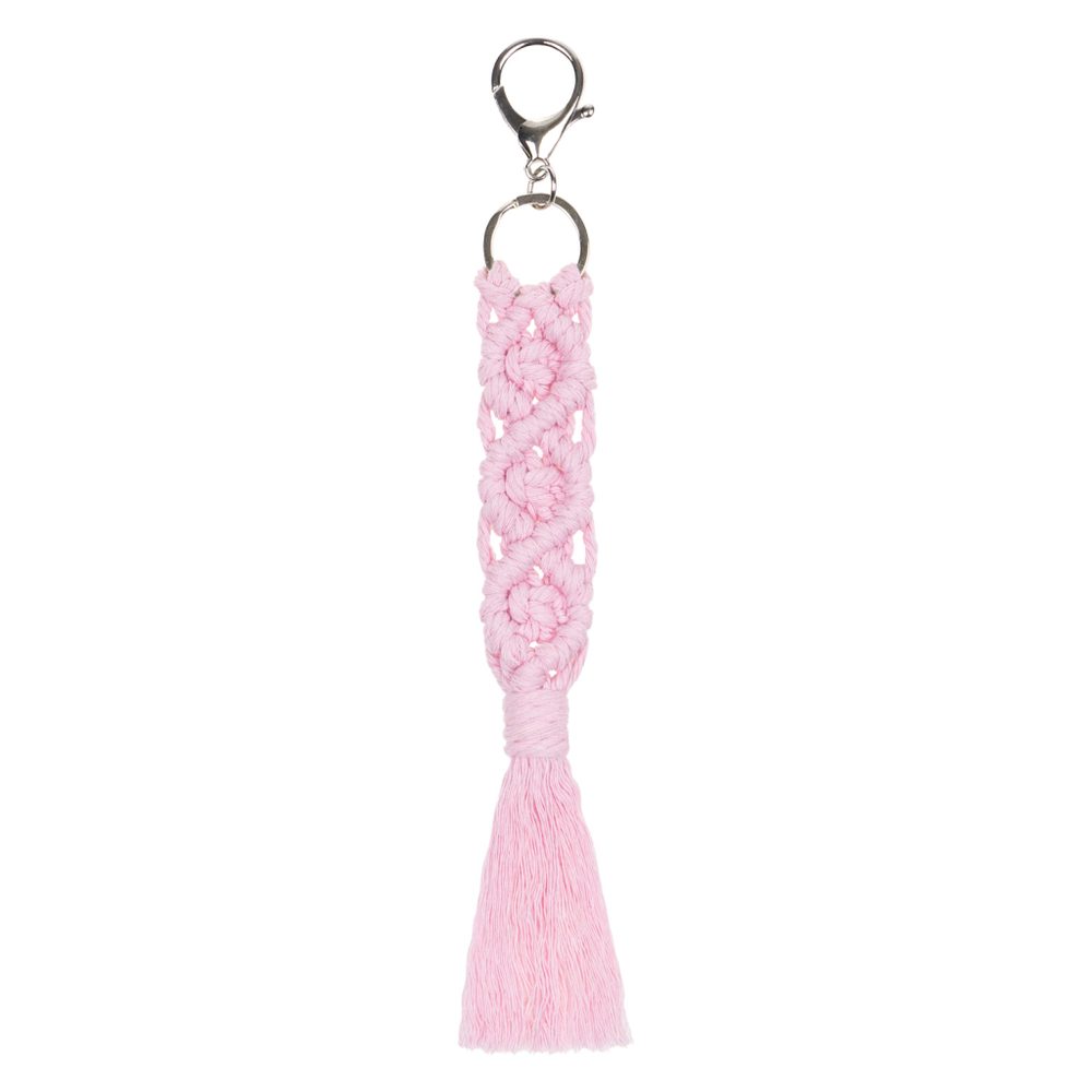 Levně BAAGL Přívěsek Macrame růžový