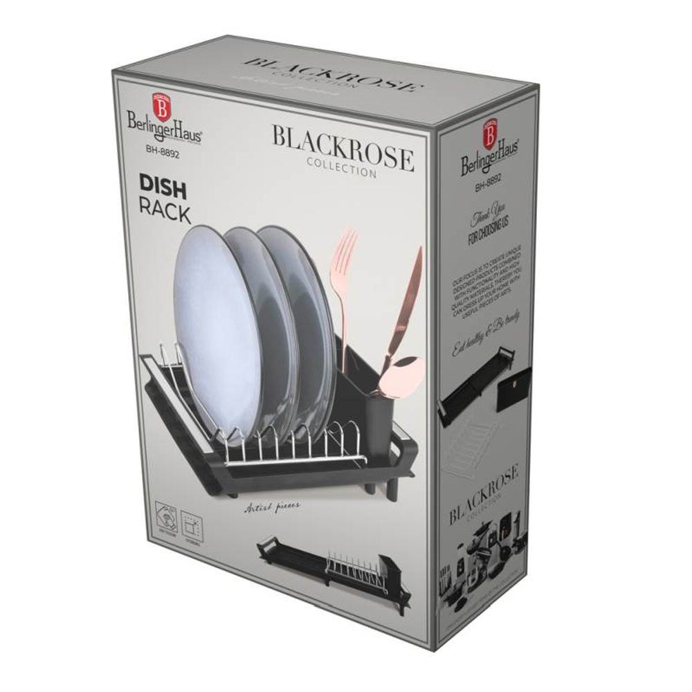 Levně BERLINGERHAUS Odkapávač na nádobí Black Rose Collection BH-8892