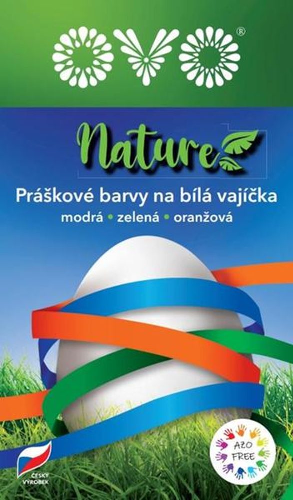 Levně OVO NATURE 3 BARVY, MODRÁ, ZELENÁ, ORANŽOVÁ