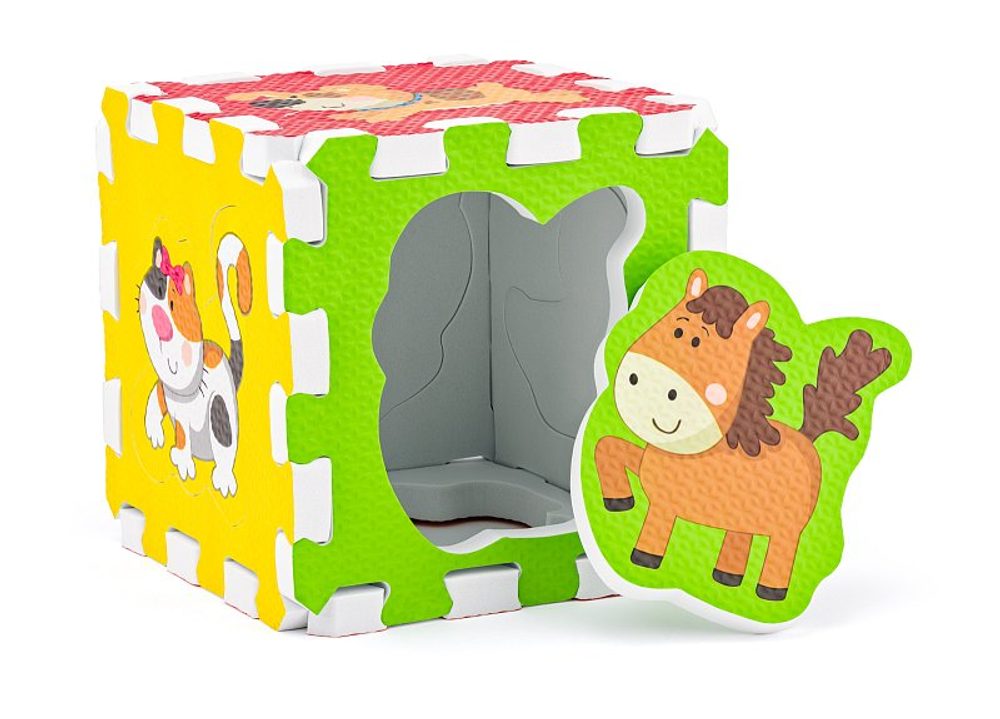 Levně Plastica Pěnové puzzle ze zvířátky, 6 ks