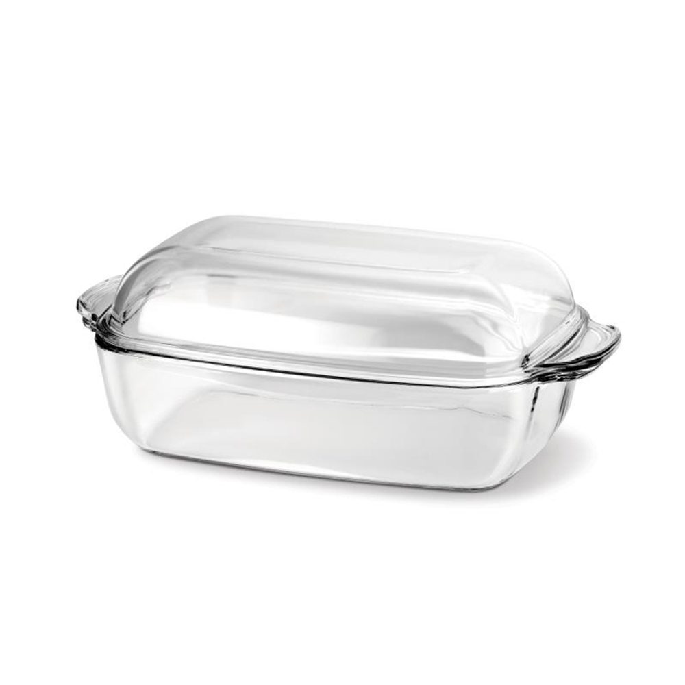Levně mísa 5,5l obdél. 36,5x20,8x13,5cm+víko, THERMO, var.sklo,zapék.