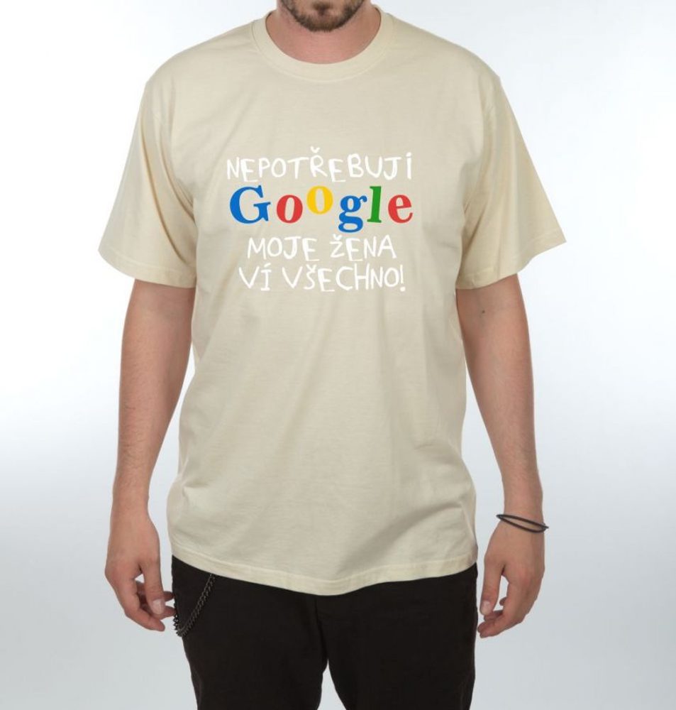 Tričko - Google - L černá (obrázek 7)