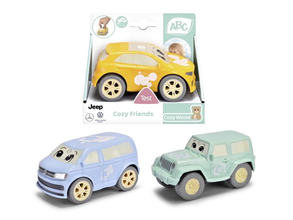 Levně ABC Cozy Friends auto 11 cm, 3 druhy