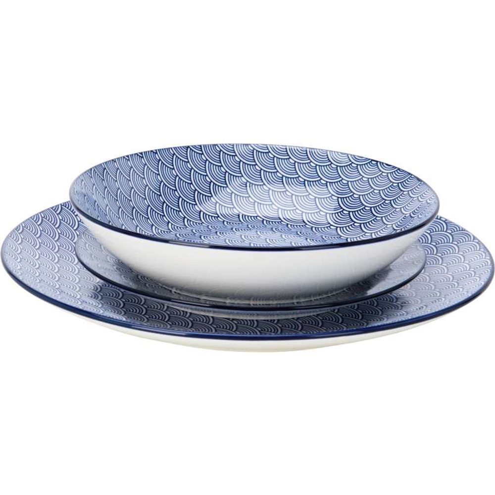 Levně SIAKI Jídelní sada porcelánová 18 ks KO-Q04000120