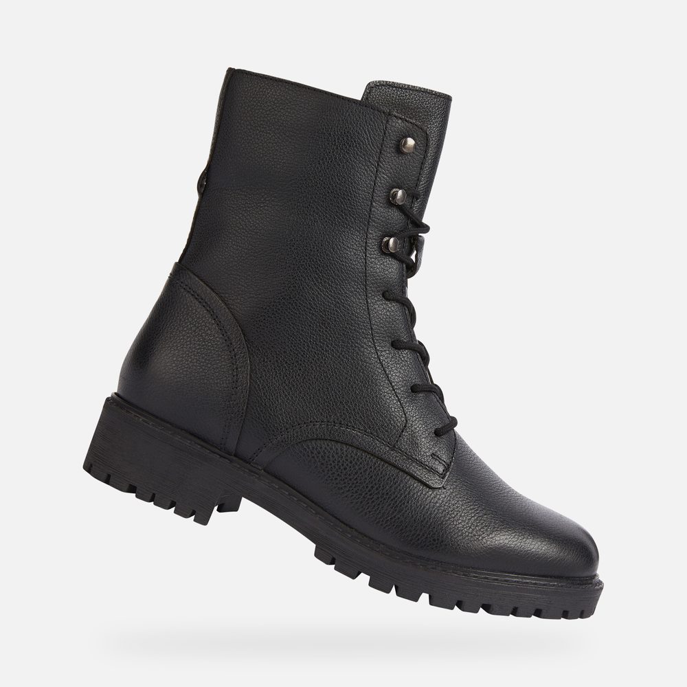 Černá dámská kotníková obuv Geox Hoara - 35