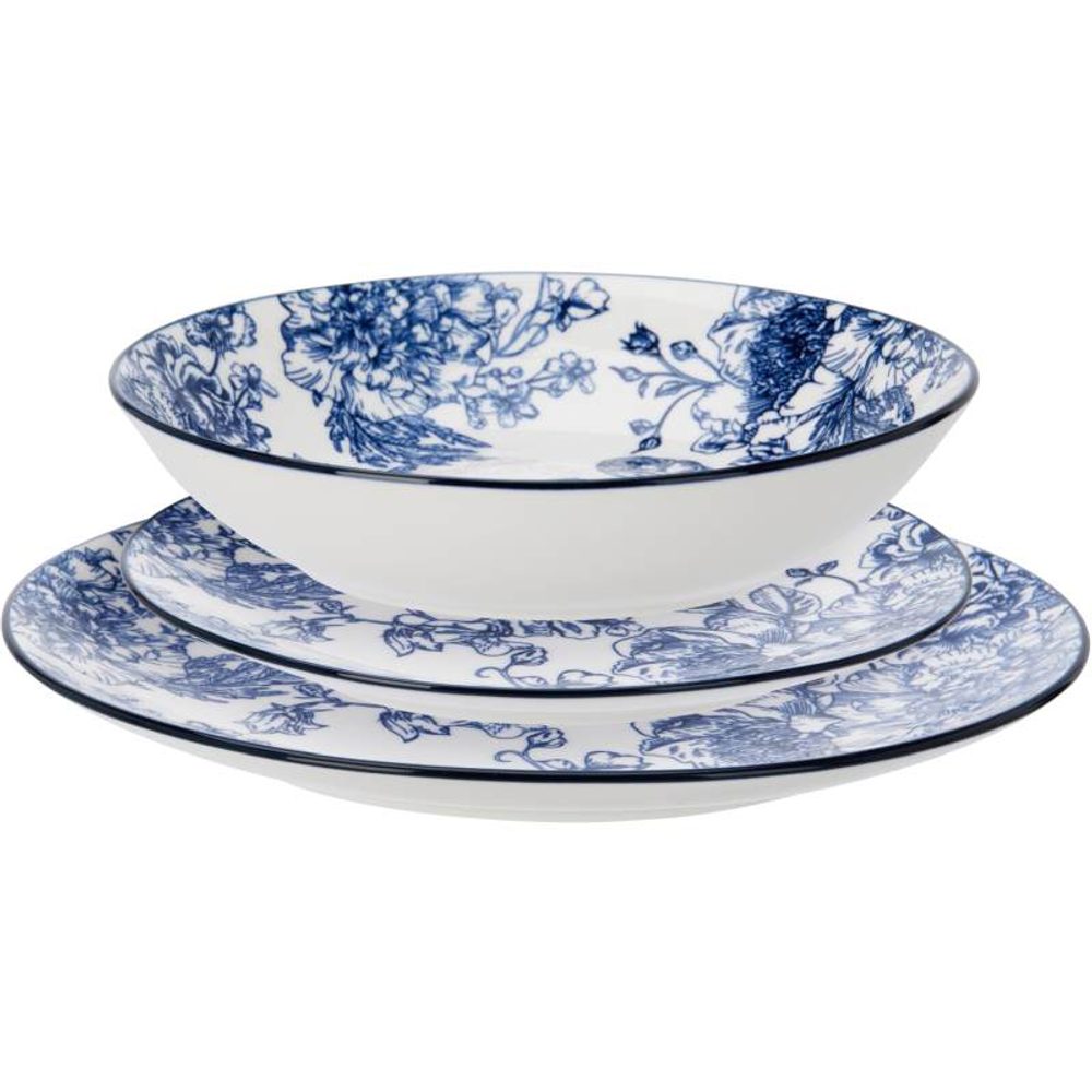 Levně SIAKI Jídelní sada porcelánová 18 ks KO-Q04000110