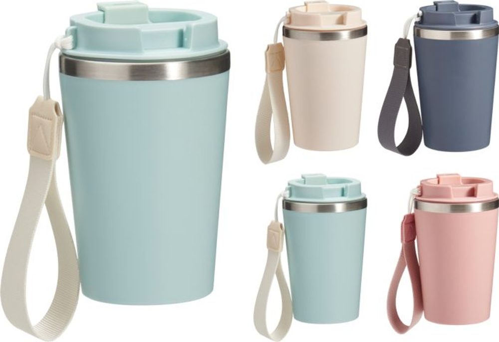 Levně kelímek 0.35l do auta, víčko silikon, 4barvy, NR