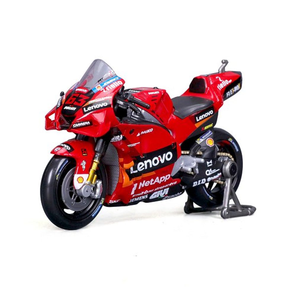 Levně Maisto - Motocykl, Ducati Lenovo team 2022, (#63 Francesco Bagnaia), 1:18