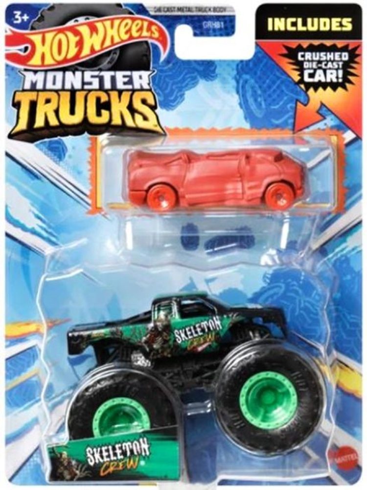 Levně HW MOSTER TRUCKS 1:64 S ANGLIČÁKEM