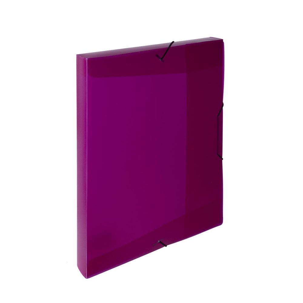 Levně Karton P+P Krabice PP s gumou A4 Opaline magenta 2-552