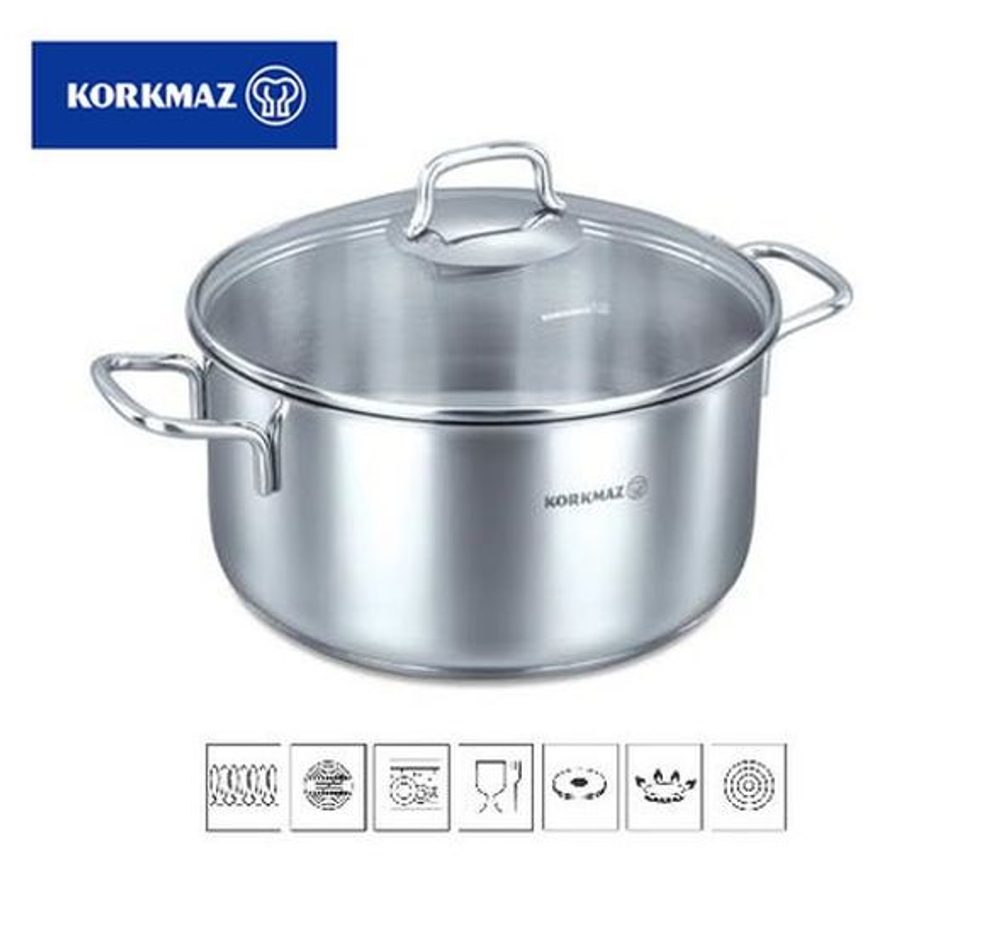 Levně rendlík d20+PO skl. PERLA, 3,5l, v.11cm, indukce, NR