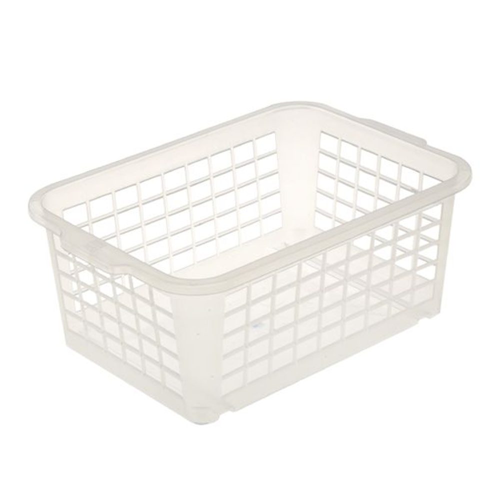 Levně košík transparent, 25x17x10cm,plast