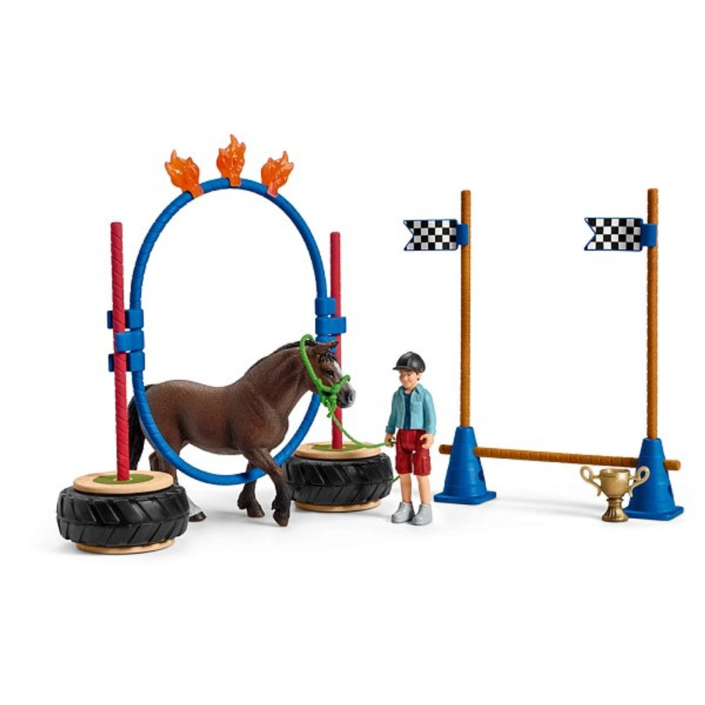 Levně SCHLEICH Závod v agility pro poníky