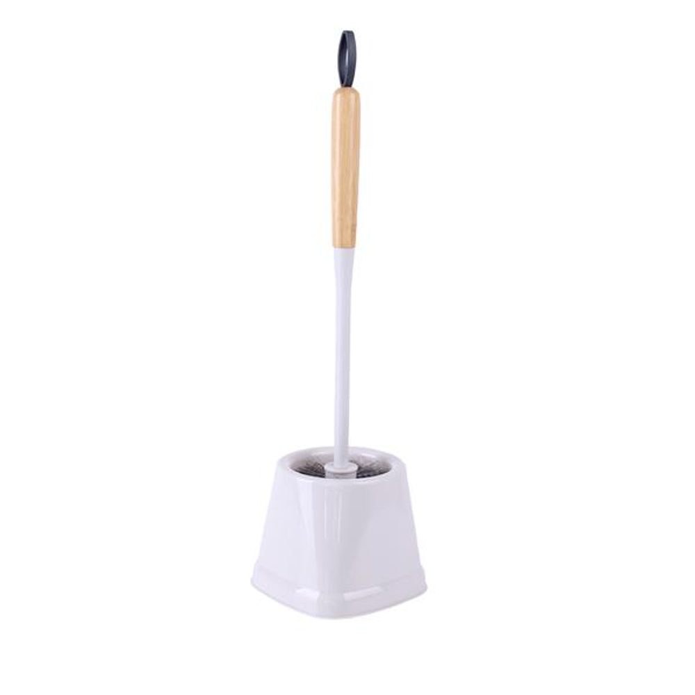 Levně TORO WC SOUPRAVA ŠTĚTKA S MISKOU 43X12X12CM BAMBUS.RUKO
