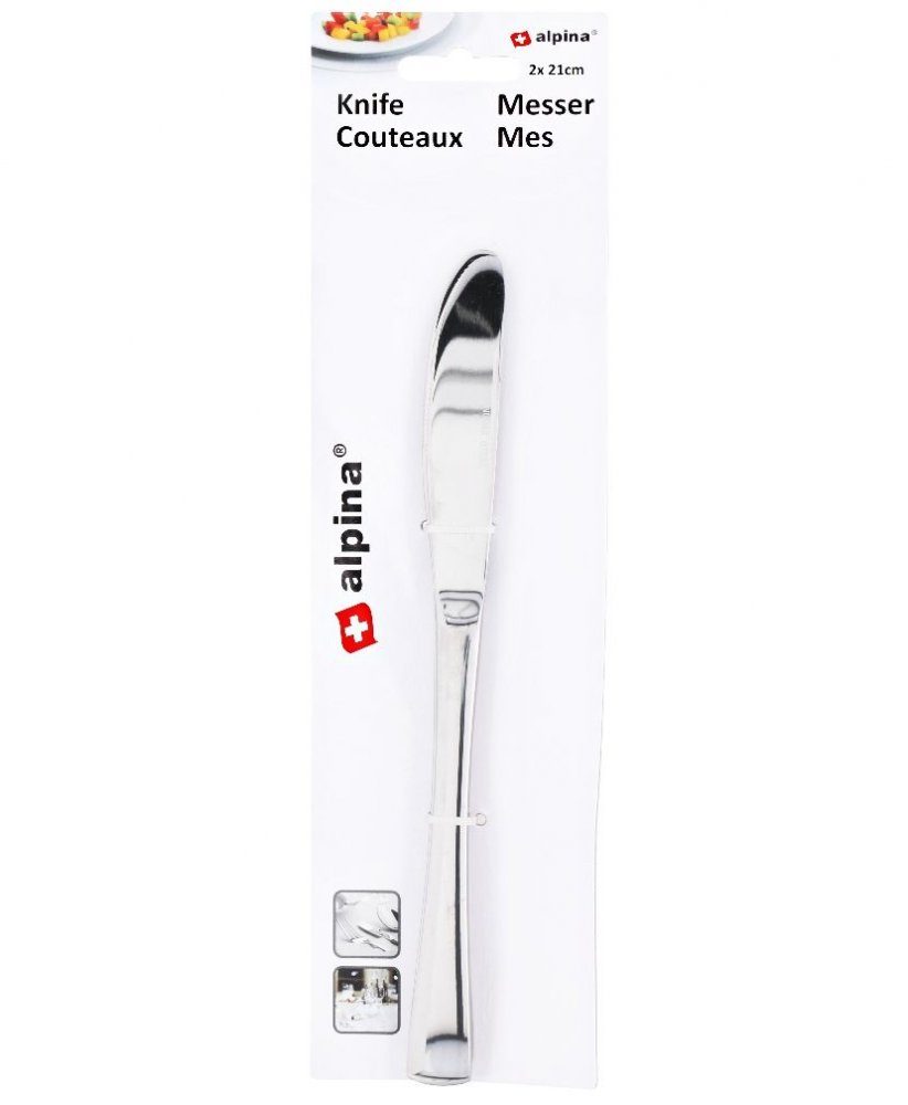Levně ALPINA Příborový nůž nerez ocel sada 2 ks 21 cm ED-222451