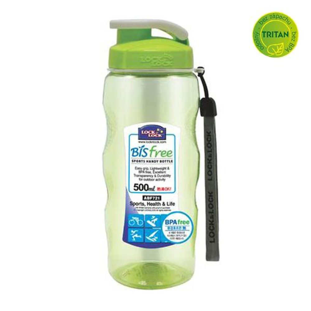 Levně LOCKNLOCK LÁHEV NA VODU BISFREE 500ML, ZELENÁ