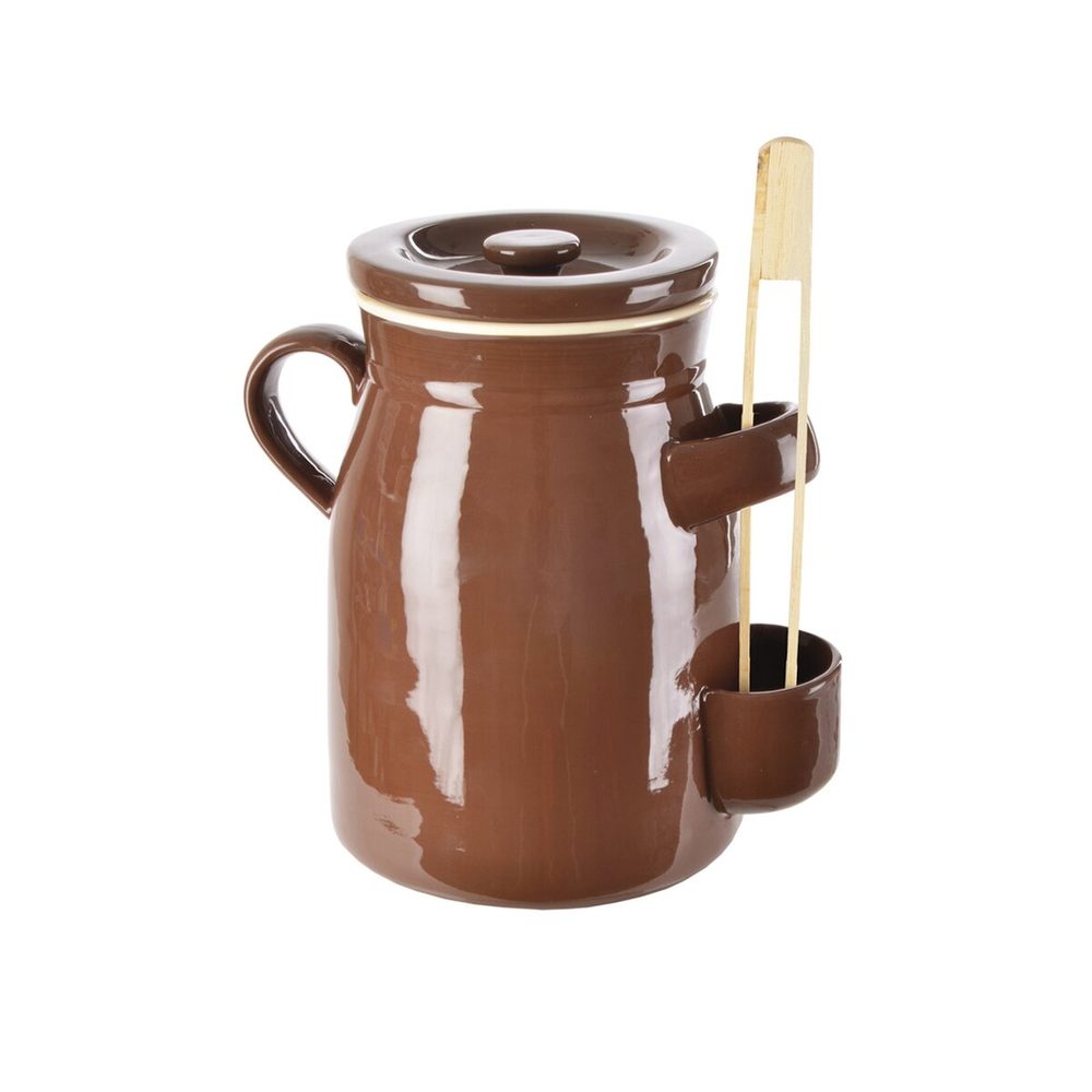 Levně Nakládací hrnec s kleštěmi zelák 2,5 l