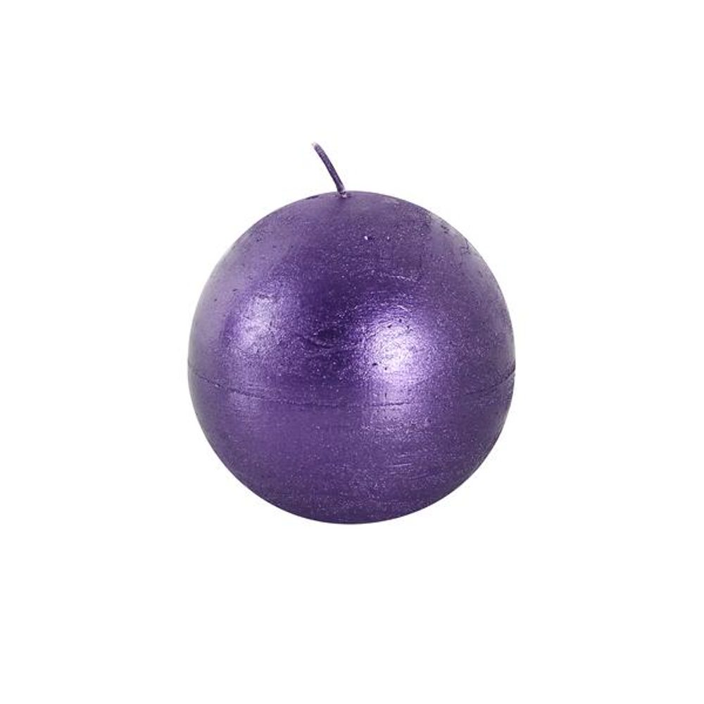 Levně TORO SVÍČKA KOULE, PRŮMĚR 8CM, FIALOVÁ