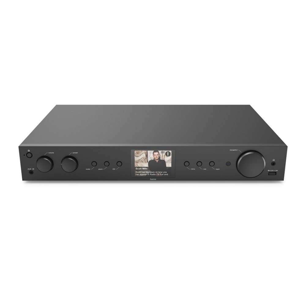 Levně Hama digitální a internetové rádio DIT2105SBTX, Hi-Fi tuner, DAB+/FM/BT RX-TX, App ovládání