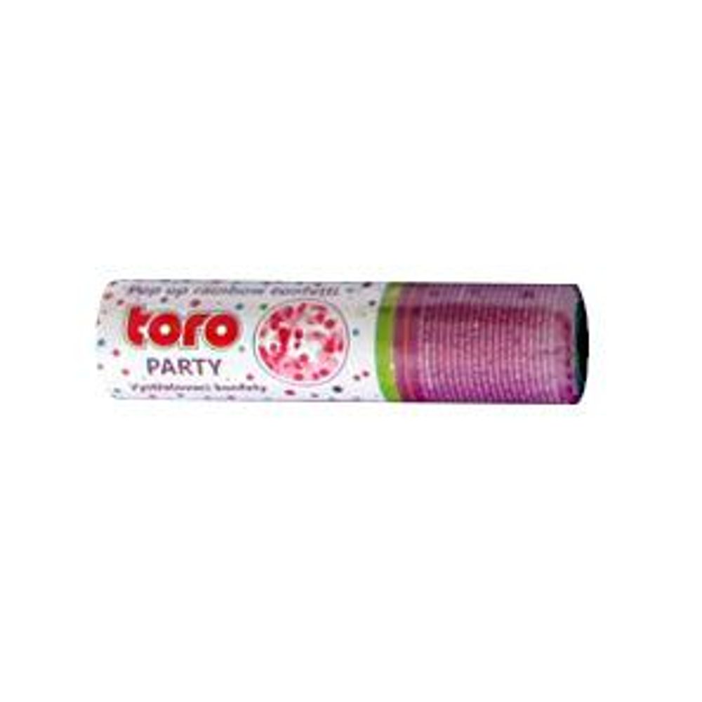 Levně TORO KONFETY VYSTŘELOVACÍ 4X15CM 10G DUHOVÁ