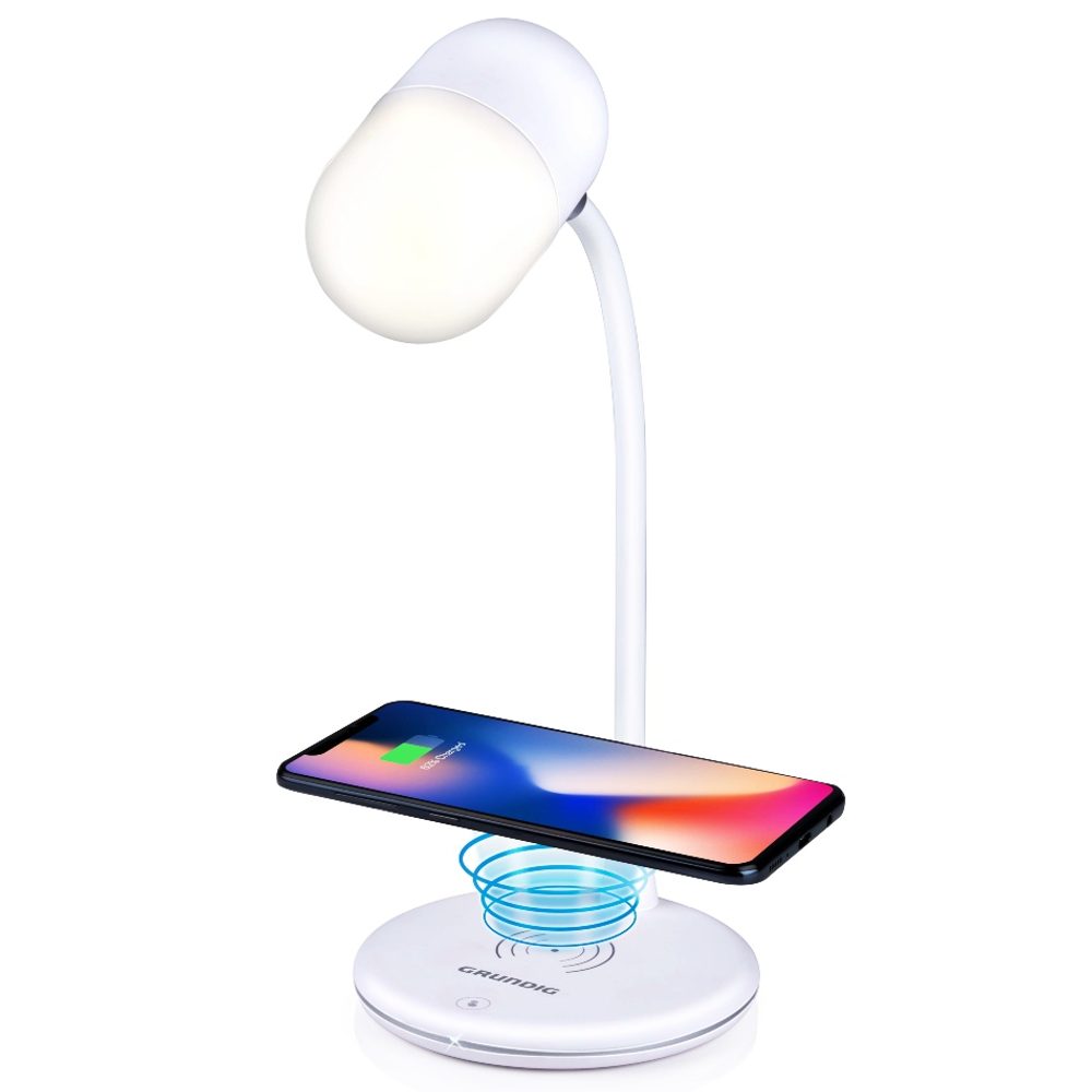 Levně GRUNDIG Stolní lampa LED s bezdrátovou nabíječkou na mobil 3v1 ED-247254