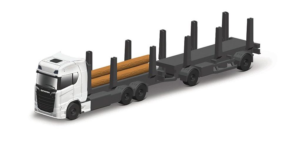 Levně Maisto - Mini pracovní stroje, Přívěs Scania 770S recyklace