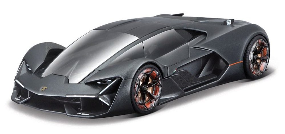 Levně Maisto - Lamborghini Terzo Millennio, metal šedá, assembly line, 1:24