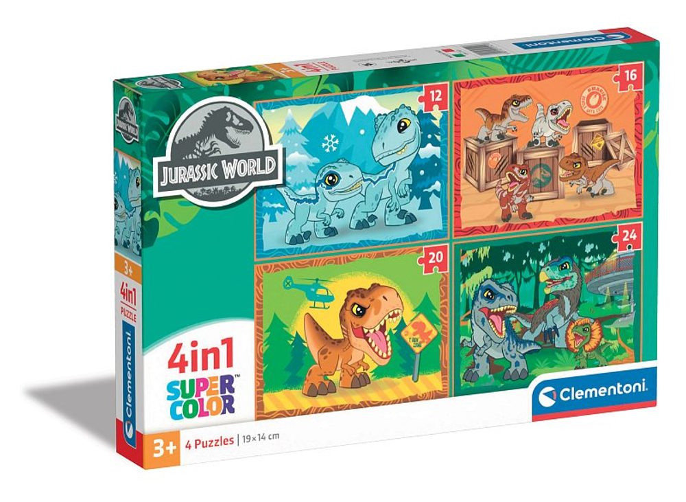 Levně CLEMENTONI Puzzle 4v1 Jurassic World
