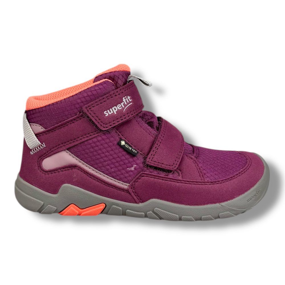 Levně Superfit TRACE 1-006042-5000 – dětské barefoot boty s GORE-TEX membránou, fialová - 29