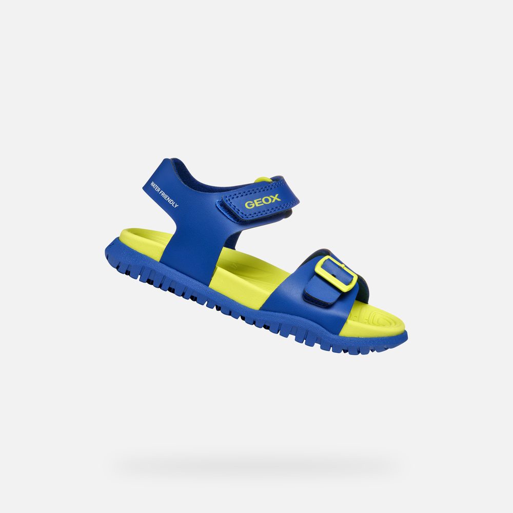 Levně Modré chlapecké sandály Geox Ghita - 24