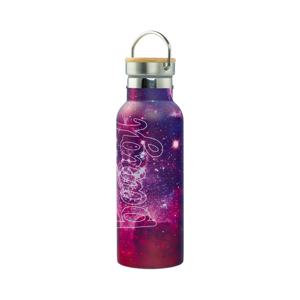 Levně BAAGL Termoláhev s bambusovým víčkem Galaxy, 500 ml