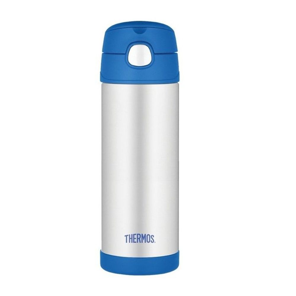 Levně termoska 0,47l NR, dětská modrá, brčko, THERMOS