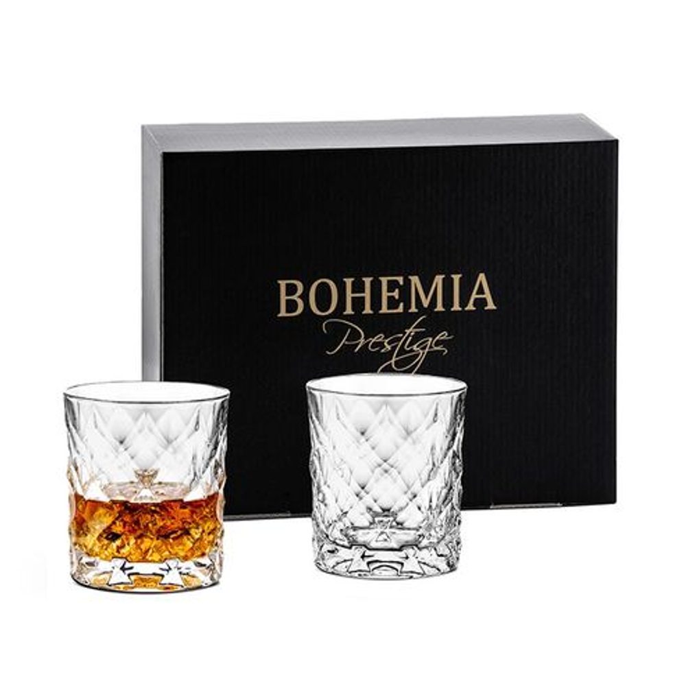 Levně sklen. 300ml, 6ks, BOHEMIA PR. ILLUSION, whisky, DB