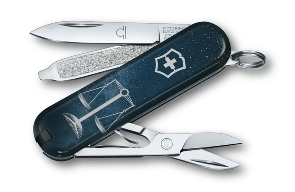nůž 58mm CLASSIC SD, znam.VÁHY, kapesní, lim.ed. Victorinox