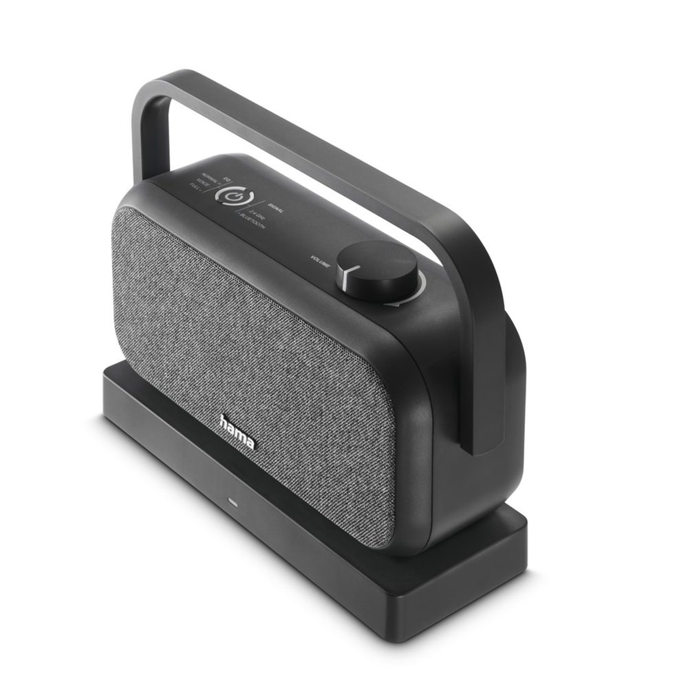 Levně Hama bezdrátový přenosný TV reproduktor, nabíjecí základna s 2,4 GHz vysílačem, Bluetooth