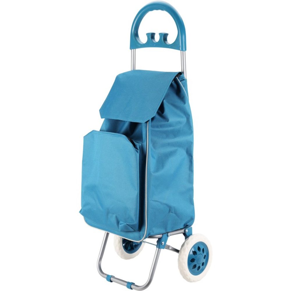 Levně EXCELLENT HOUSEWARE Nákupní taška na kolečkách 40 l světle modrá KO-CM6000040