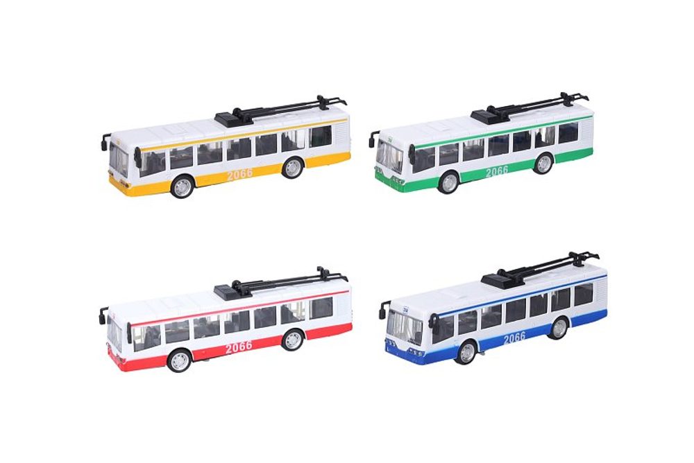 Levně WIKY Trolejbus kovový s efekty 16 cm