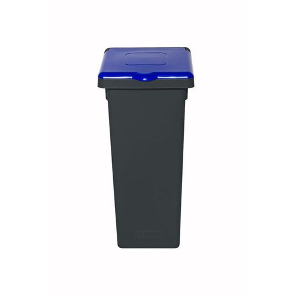 Levně koš odp.20l FLAP BIN černý, modré víko, tříd.odp.,plast
