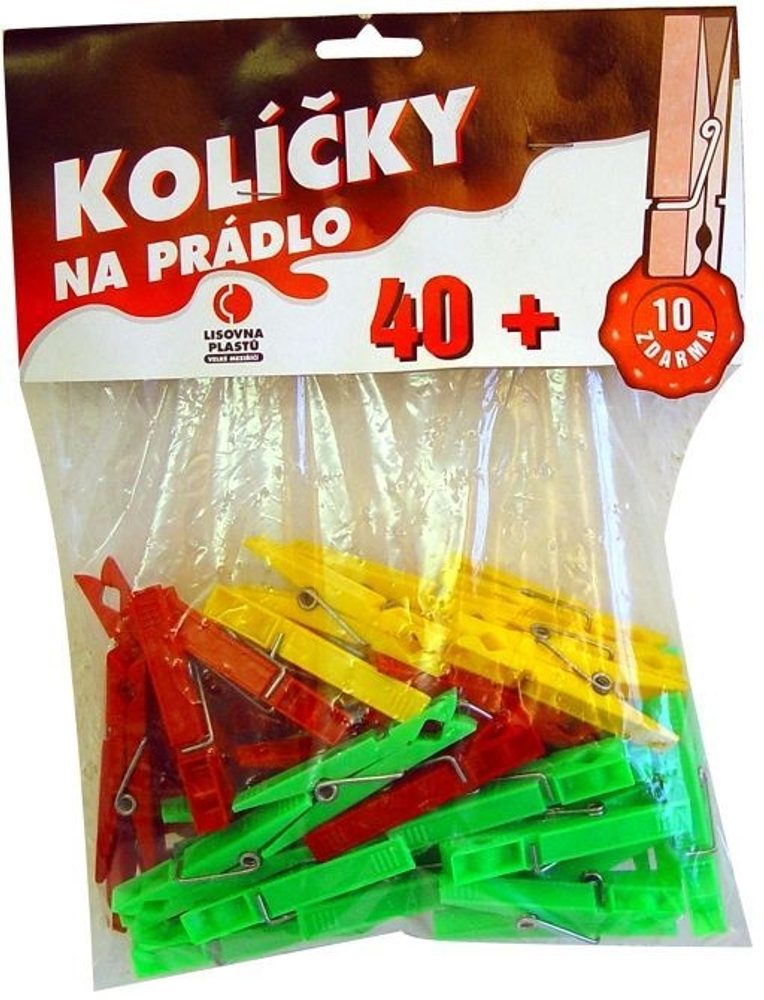 Levně kolíčky 50ks H92, 7,2x1,6x0,9cm, plast