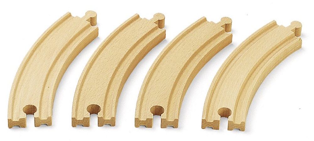 Levně BRIO Dlouhé zatáčky, 170 mm, 4 ks
