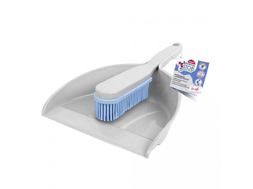 Levně smetáček+lopatka, GUM.VLAS, s gum.lištou, BACTERIA STOP