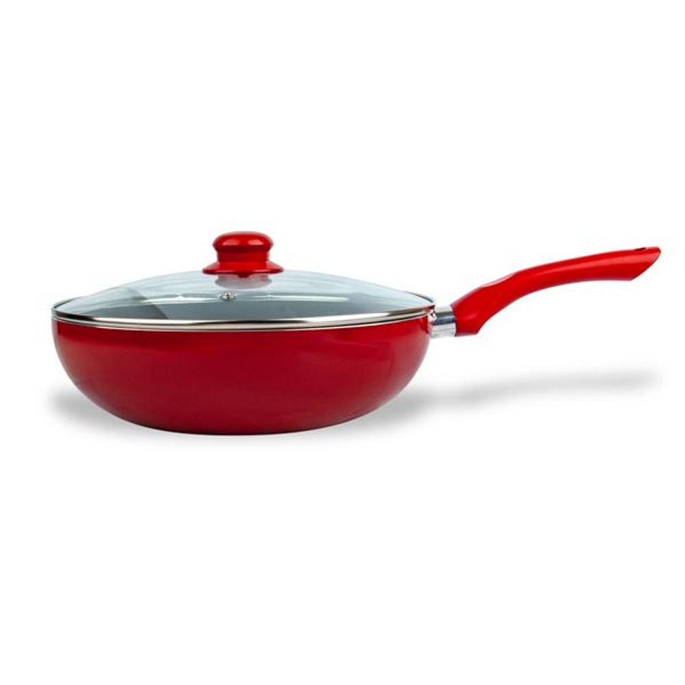 Levně KITCHISIMO PÁNEV WOK S POKLIČKOU"KITCHISIMO"28CM,INDUKČNÍ DNO