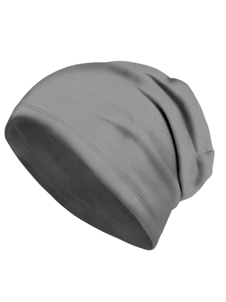 Levně Unuo Dětská čepice z teplákoviny Homeless, Šedá - L (53-56 cm)