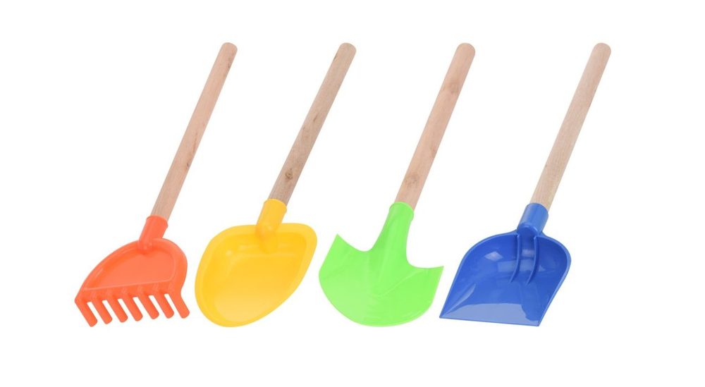 Levně nářadí 42cm dětské (1KS), 4druhy, dřevo/plast
